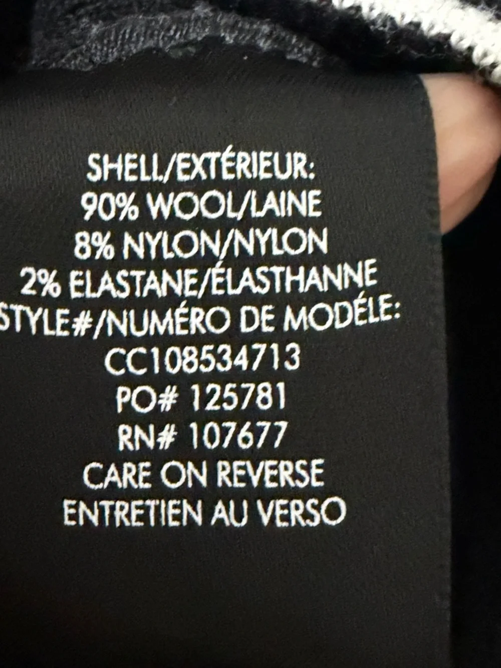 Alice + Olivia Peg Crop Wool Blend Polo Sweater Top Women’s XS Black Preppy